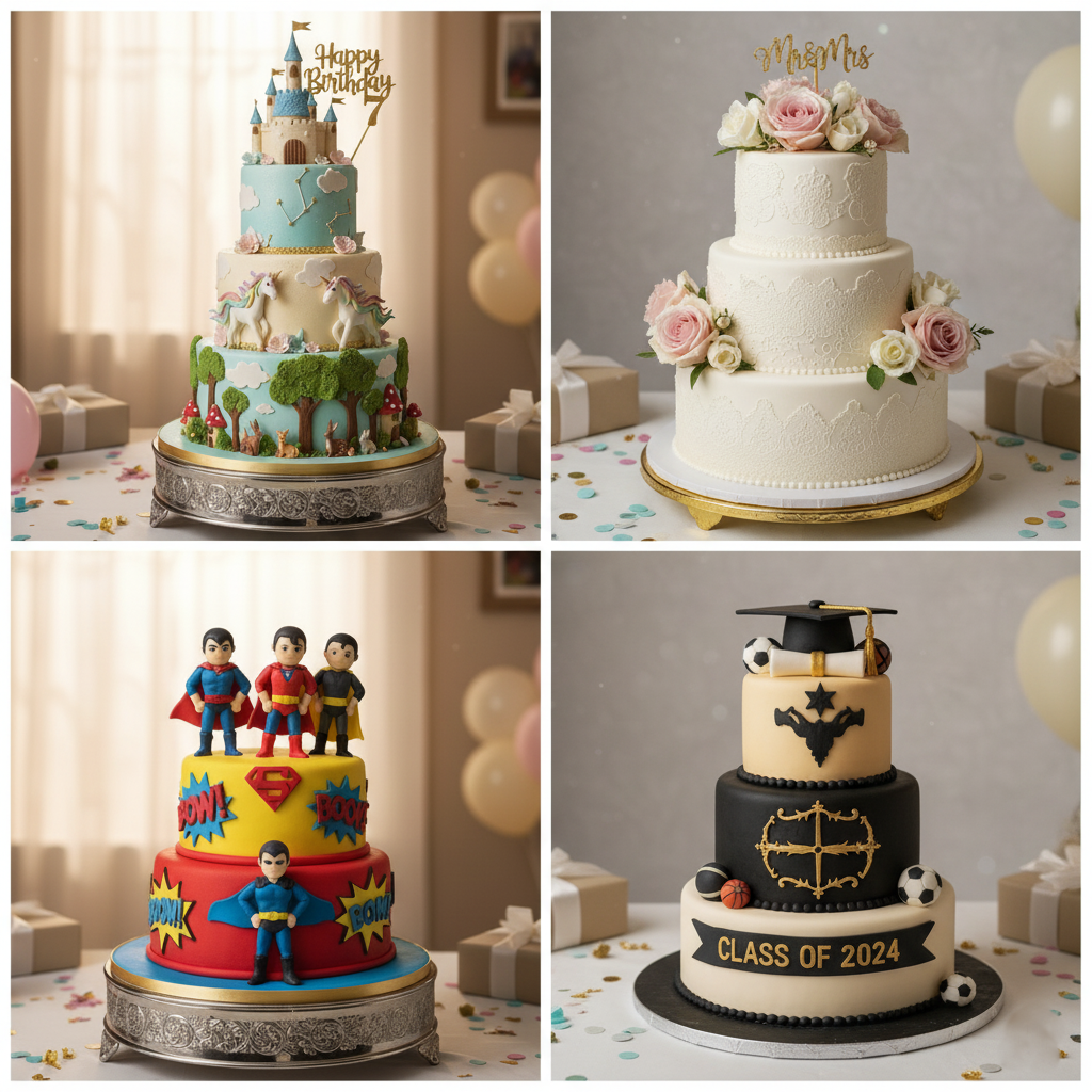 Custom birthday cake design